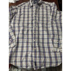 Panhandle Slim Rough Stock Plaid Shirt Men's Size 2XL Pearl Snap Western XXL
